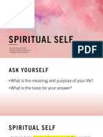 Understanding The Self Lesson 9 The Spiritual Self HANDOUT