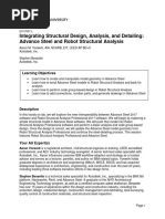 Advance Steel and Robot Structural Analysis