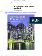 Dwnload Full International Economics 11th Edition Salvatore Test Bank PDF