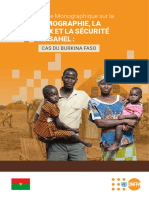 FR - Etude Monographique Sur La Demographie La Paix Et La Securite Au Sahel - Cas Du Burkina Faso