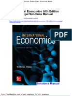 Dwnload Full International Economics 16th Edition Thomas Pugel Solutions Manual PDF