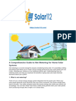 A Comprehensive Guide To Net Metering For Home Solar Systems