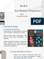 Bab 8 Perubahan Budaya Organisasi