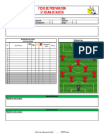 Fiche de Préparation Et Bilan de Match