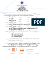 3RD Summative Test Math