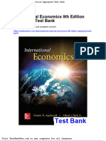 Dwnload Full International-Economics-9th-Edition-Appleyard-Test-Bank PDF