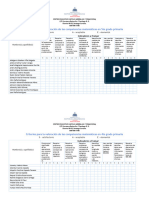 Criterios de Evaluaciòn Diagnòstica Matemática 5to