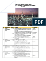 Jadwal Perjalanan 21 Nov 15 Hari