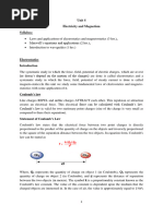 Unit 4 Electricity & Magnetism BTech MBATech SEM I 2021 2022