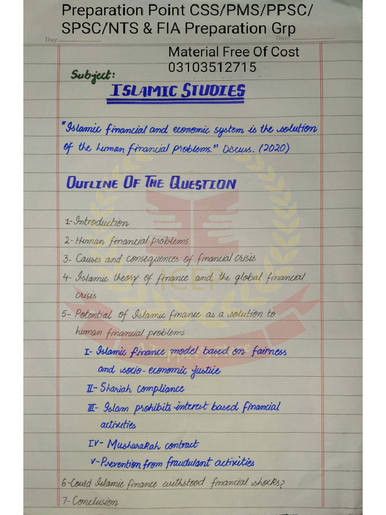 Islamic Economic System Pdf