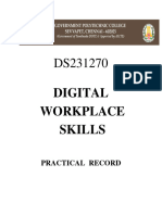 Digital Workplace Skills Record-Diploma First Year