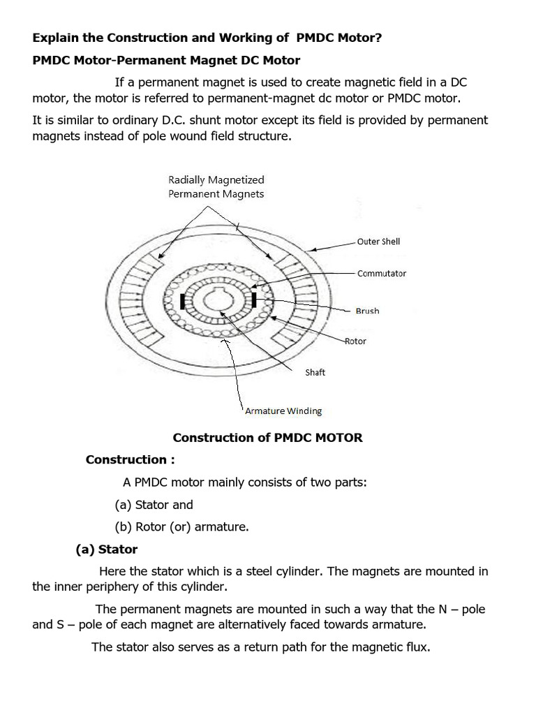 PMDC Motor | PDF