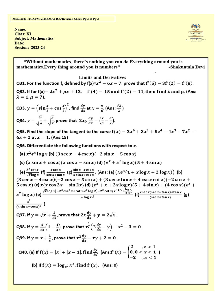 Inverse Functions in Mathematics | PDF | Mathematical Physics ...
