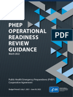 CDC PHEP ORR Guidance March 2022 Final508