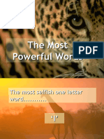 The Most Powerful Words