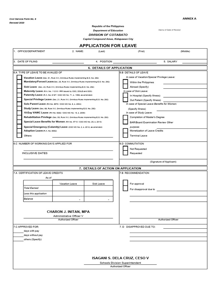DepEd Leave Application Guidelines | PDF | Parental Leave | Sick Leave