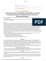 A Life Cycle Approach To The Calibration and Qualification