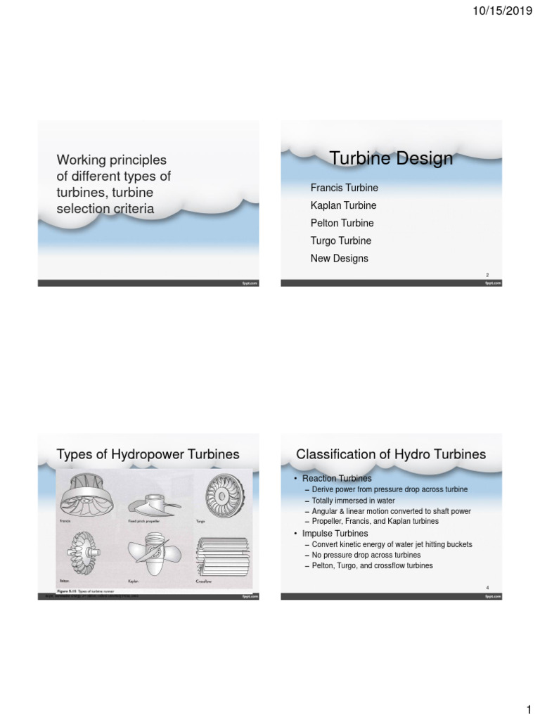 09 Working of Water Turbines | PDF | Turbine | Energy Conversion