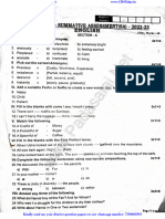 7th English Quarterly Exam 2022 Original Question Paper Kallakurichi District PDF Download