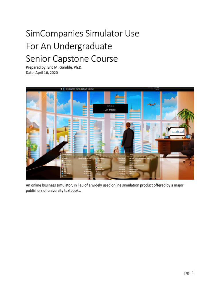 SimCompanies Business Simulator Guide | PDF | Business