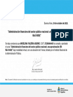 Administración Financiera Del Sector Público Nacional Una Aproximación (IN NA 51609) - Certificado de Finalización 1129943