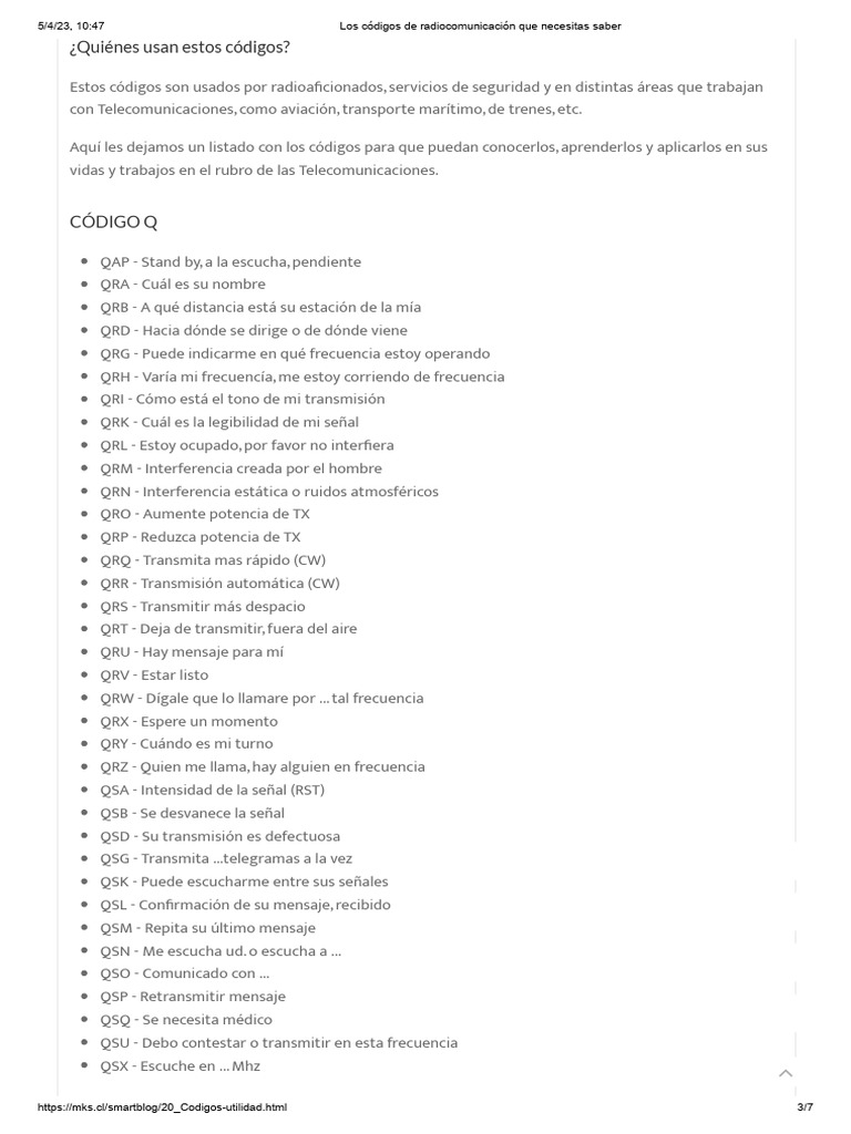 Los Códigos de Que Necesitas Saber PDF Radio Medios de comunicación en masa
