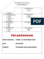 Daftar Peserta Kelas Ibu Balita