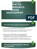 Assessment of Learning 2 Chapter 2 Process Oriented Performance Based Assessment
