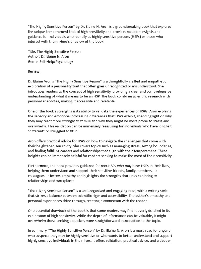 the-highly-sensitive-person-pdf-neuroscience-psychological-theories