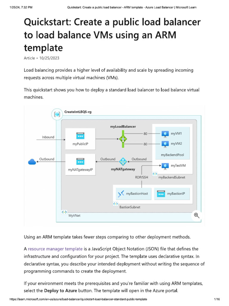 Create A Public Load Via Arm | PDF