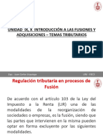 Unidad IX, X Intoduccion A Las Fusiones y Adquisiciones - Temas Tributarios