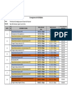 Cronograma de Actividades Planificación Estratégica. A4T1 (TRUJILLO A4