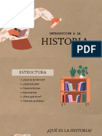 Presentación Introducción A La Historia Ilustrativo Marrón