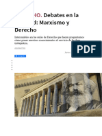 DERECHO. Debates en La Facultad. Marxismo y Derecho