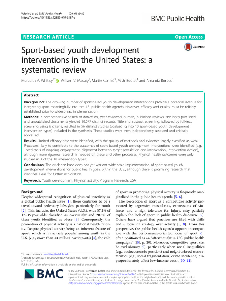 Youth Development USA - Meta Análise | PDF