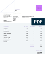 Webdesign Invoice