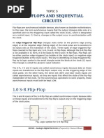 Topic 5 - Flip Flops Sequential Circuits