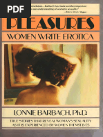 Pleasures - Women Write Erotica (1984) by Lonnie Barbach (Ed ...