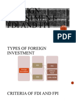 FDI and Its Framework