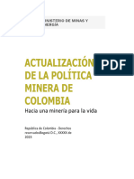 Actualización Política Minera 2023