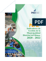 Estadísticas de La Municipalidad Distrital Del Rímac - RENAMU2020-2023