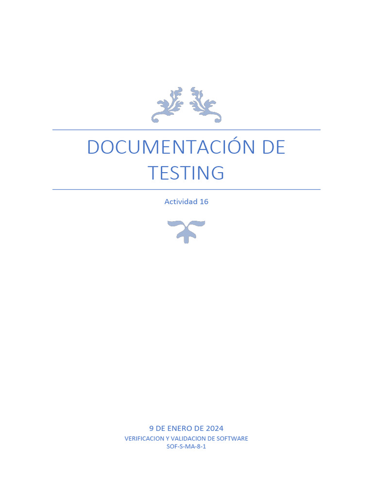 Documentación de Testing | Descargar gratis PDF | Software | Pruebas de ...