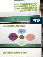 Desafíos en El Rol Del Equipo Pedagógico en Educación Parvularia