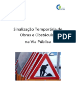 Manual - Sinalização Temporária de Obras e Obstáculos Na Via Pública