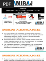 Chapter 1 Introduction To Java and Elementary Programming