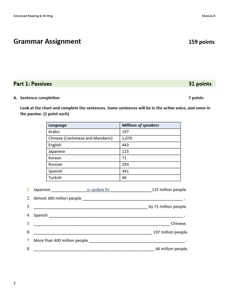 Grammar Assignment | PDF | Egyptian Hieroglyphs | Language Mechanics