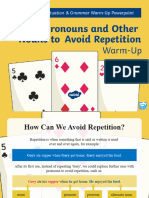 t2 e 3953 Year 4 Using Pronouns and Other Nouns To Avoid Repetition Warm Up Powerpoint Ver 5