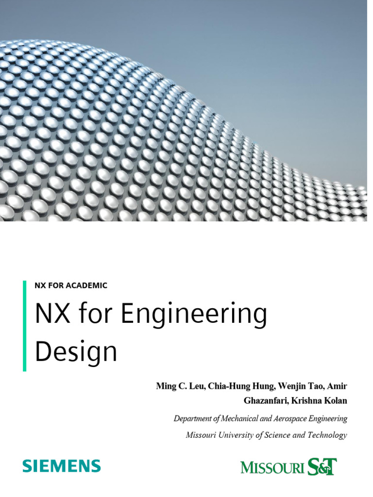 NX for Engineering Design Tutorial | PDF | Computer Aided Design ...