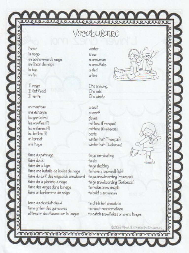 French Vocab | PDF