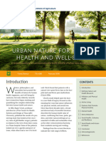 Urban Nature For Human Health and Well-Being: United States Department of Agriculture